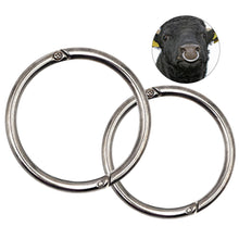 Load image into Gallery viewer, Carbon Steel Cow Ox Nose Ring Farm Cow Cattle Nose Clip Piercing Cow Nose Clamp Farm Livestock Supplies
