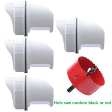 Load image into Gallery viewer, 5pcs/set Chicken Feeder Automatic Port Rain Proof Poultry Feeder Gravity Feed Kit Suitable For Buckets Barrels Bins Troughs

