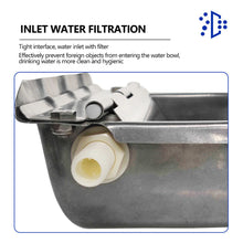 Load image into Gallery viewer, 304 Stainless Steel Water Bowl with Drain Hole for Cow Farm Cattle Horse Goat Sheep Automatic Water Feeder Farm Supplies
