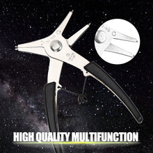 Load image into Gallery viewer, Multifunction 2-in-1 DIY Snap Spring Ring Circlip Removal Install Plier Tool Internal External Ring Remover Retaining Snap Ring Pliers

