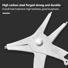 Load image into Gallery viewer, Multifunction 2-in-1 DIY Snap Spring Ring Circlip Removal Install Plier Tool Internal External Ring Remover Retaining Snap Ring Pliers
