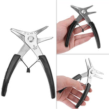 Load image into Gallery viewer, Multifunction 2-in-1 DIY Snap Spring Ring Circlip Removal Install Plier Tool Internal External Ring Remover Retaining Snap Ring Pliers
