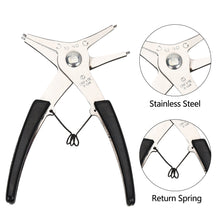 Load image into Gallery viewer, Multifunction 2-in-1 DIY Snap Spring Ring Circlip Removal Install Plier Tool Internal External Ring Remover Retaining Snap Ring Pliers
