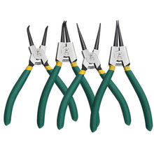 Load image into Gallery viewer, 7 Inch Circlip and Snap Ring Pliers Internal External Straight Curved Retain Snap Ring Pliers Bent Pliers Multifunctional Crimp Tool 175mm
