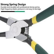 Load image into Gallery viewer, 7 Inch Circlip and Snap Ring Pliers Internal External Straight Curved Retain Snap Ring Pliers Bent Pliers Multifunctional Crimp Tool 175mm

