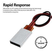Load image into Gallery viewer, 220V/12V 70-200 Degrees Celsius PTC Heaters Heating Element Hair Dryer Accessories Curlers Heater Poultry Incubator Heating Component
