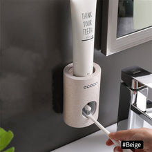 Load image into Gallery viewer, Automatic Bathroom Toothpaste Squeezer Toothpaste Dispenser Dust-proof Toothbrush Holder Wall Mount Stand Bathroom Accessories
