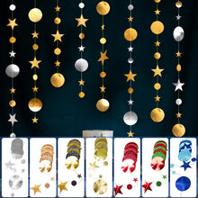 Load image into Gallery viewer, 4M Glitter Paper Garland Hanging Banner Birthday Wedding Decoration Decorations Home Party Anniversary Merry Christmas

