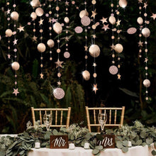 Load image into Gallery viewer, 4M Glitter Paper Garland Hanging Banner Birthday Wedding Decoration Decorations Home Party Anniversary Merry Christmas
