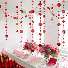 Load image into Gallery viewer, 4M Glitter Paper Garland Hanging Banner Birthday Wedding Decoration Decorations Home Party Anniversary Merry Christmas

