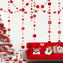 Load image into Gallery viewer, 4M Glitter Paper Garland Hanging Banner Birthday Wedding Decoration Decorations Home Party Anniversary Merry Christmas
