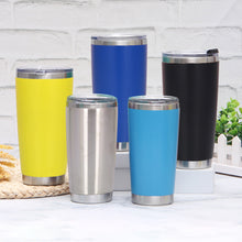 Load image into Gallery viewer, 20oz Thermal Mug Beer Cup Tumbler Stainless Steel Double Wall Vacuum Insulated Coffee Tea Mug Wide Mouth Water Bottle Drinkware
