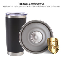 Load image into Gallery viewer, 20oz Thermal Mug Beer Cup Tumbler Stainless Steel Double Wall Vacuum Insulated Coffee Tea Mug Wide Mouth Water Bottle Drinkware
