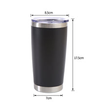 Load image into Gallery viewer, 20oz Thermal Mug Beer Cup Tumbler Stainless Steel Double Wall Vacuum Insulated Coffee Tea Mug Wide Mouth Water Bottle Drinkware
