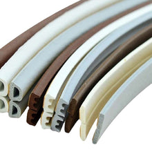 Load image into Gallery viewer, 5 Meters DIPE Self-adhesive Door And Window Sealing Strip Glass Window Anti-collision Rubber Strip Foam Sound Insulation Strip
