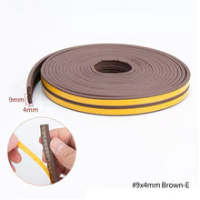 Load image into Gallery viewer, 10 Meters DIPE Self-adhesive Door And Window Sealing Strip Glass Window Anti-collision Rubber Strip Foam Sound Insulation Strip
