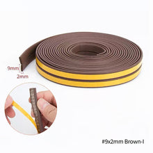 Load image into Gallery viewer, 10 Meters DIPE Self-adhesive Door And Window Sealing Strip Glass Window Anti-collision Rubber Strip Foam Sound Insulation Strip
