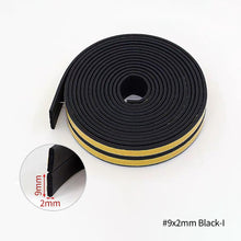 Load image into Gallery viewer, 10 Meters DIPE Self-adhesive Door And Window Sealing Strip Glass Window Anti-collision Rubber Strip Foam Sound Insulation Strip
