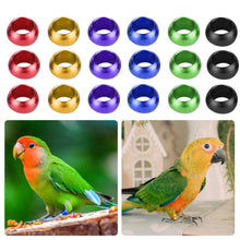 Load image into Gallery viewer, 10Pcs Pigeons Foot Ring 8x6mm Aluminum Bird Foot Ring Outdoor Flight Training Tool Competition Identification Label
