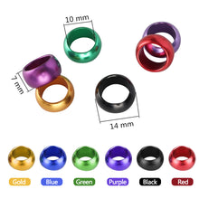 Load image into Gallery viewer, 10Pcs Pigeons Foot Ring 8x6mm Aluminum Bird Foot Ring Outdoor Flight Training Tool Competition Identification Label
