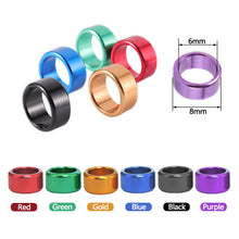 Load image into Gallery viewer, 10Pcs Pigeons Foot Ring 6 Colors 8x6mm Pigeons Foot Ring Parrots Leg Rings Birds Training Tool
