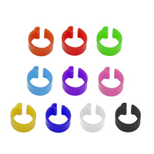 Load image into Gallery viewer, 100Pcs Pigeons Foot Ring 8/10x7mm Bird Foot Ring Outdoor Flight Training Tool Plastic Clip Ring Pigeon Dove Quail Foot Ring Competition Identification Label
