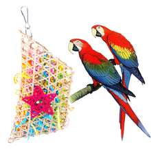 Load image into Gallery viewer, Bamboo Weaving Parrots Toys Hanging Parrot Chew Toy Bird Cage Decoration Bird Supplies Bird Training Accessories
