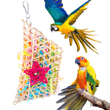 Load image into Gallery viewer, Bamboo Weaving Parrots Toys Hanging Parrot Chew Toy Bird Cage Decoration Bird Supplies Bird Training Accessories
