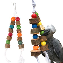 Load image into Gallery viewer, Parrot Bird Toy Wood Parrot Chew Toy Chewing Cardboard Destroy Birds Toy Bird Cage Decoration Bird Supplies

