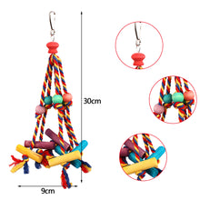 Load image into Gallery viewer, 1PC Bird Parrot Chew Toy Wood Chewing Bite Hanging Cage Bird Destroy Chew Toys Bird Cage Decoration Bird Supplies
