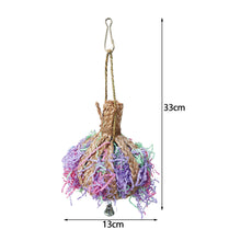 Load image into Gallery viewer, Bamboo Weaving Parrots Toys Hanging Parrot Chew Toy Bird Cage Decoration Bird Supplies Bird Training Accessories
