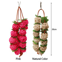 Load image into Gallery viewer, Rattan Balls Parrot Toys Interactive Parrot Chewing Bite Toy Foot Scratching Toy Birds Training Toy for Parakeet Budgie Bird Supplies
