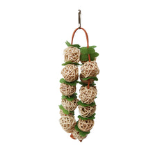 Load image into Gallery viewer, Rattan Balls Parrot Toys Interactive Parrot Chewing Bite Toy Foot Scratching Toy Birds Training Toy for Parakeet Budgie Bird Supplies
