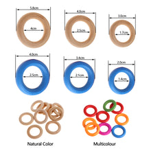 Load image into Gallery viewer, 10Pcs Pet Bird Parrot Intelligence Toys Natural Wooden Ring Parrot Training Toy Chew Bite Toys For Budgies Parakeet Growth Toy Bird Supplies DIY Accessories Home Decoration
