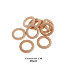Load image into Gallery viewer, 10Pcs Pet Bird Parrot Intelligence Toys Natural Wooden Ring Parrot Training Toy Chew Bite Toys For Budgies Parakeet Growth Toy Bird Supplies DIY Accessories Home Decoration
