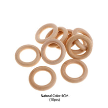 Load image into Gallery viewer, 10Pcs Pet Bird Parrot Intelligence Toys Natural Wooden Ring Parrot Training Toy Chew Bite Toys For Budgies Parakeet Growth Toy Bird Supplies DIY Accessories Home Decoration
