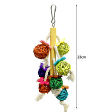 Load image into Gallery viewer, Parrot Toy Colurful Rattan Ball Chewing Hanging Bird Toy Parrot Nest For A Wide Variety Of Large and Small Parrots and Birds
