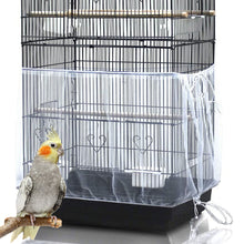 Load image into Gallery viewer, Nylon Mesh Bird Cage Cover Shell Skirt Net Easy Cleaning Seed Catcher Guard Bird Cage Accessories Airy Mesh Parrot Bird Cage Net
