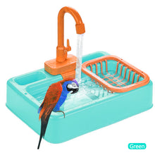 Load image into Gallery viewer, Parrot Shower Bird Bathtub for Parakeet Toys Paddling Pool With Faucet Bath Basin Pet Feeder Kitchen Playset
