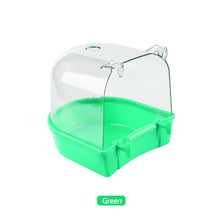 Load image into Gallery viewer, Hanging Parrot Shower Bird Bathtub Cube Parrots Bath Box Cage for Little Bird Canary Budgerigar Cockatiel Lovebird
