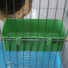 Load image into Gallery viewer, Hanging Green Parrot Shower Bird Bathtub Food Tray Feeder Parrot Bath Shower Box Bird Toys Pet Bird Cleaning Supplies
