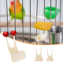Load image into Gallery viewer, 5Pcs Birds Parrots Fruit Fork Plastic Food Holder Feeding On Cage Pet Bird Supplies
