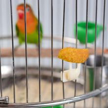 Load image into Gallery viewer, 5Pcs Birds Parrots Fruit Fork Plastic Food Holder Feeding On Cage Pet Bird Supplies

