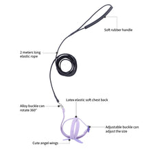 Load image into Gallery viewer, Adjustable Pet Parrot Harness Leash Anti-Bite Outdoor Flying Training Rope for Small Medium Parrot Macaw Cockatiel Budgie Strap Bird Supplies
