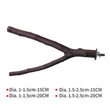 Load image into Gallery viewer, Natural Wood Pet Parrot Raw Wood Fork Branch Perches Stand Rack Mouth Grinding Claw Grinding Stick For Birds Squirrel Small Pet Supplies
