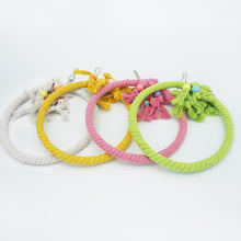 Load image into Gallery viewer, Pet Parrot Birds Cage Toy Cotton Rope Circle Ring Stand Chewing Bite Hanging Swing Climbing Play Toys for Cockatiel Parakeet
