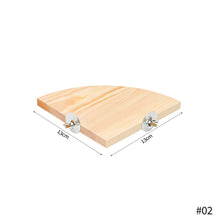 Load image into Gallery viewer, Bird Perches Platform Wood Parrot Standing Platform Stand Wooden Playstand Playground Cage Accessories Paw Grinding For Parakeet Cockatiel
