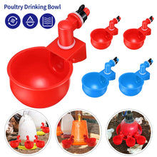Load image into Gallery viewer, 6PCS Automatic Poultry Drinker Chicken Duck Drinking Machine Hanging Water Cup Drinking Bowls Livestock Drinking Dispenser Tools Farm Supplies
