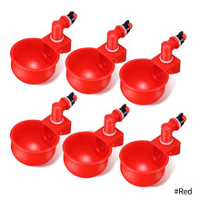 Load image into Gallery viewer, 6PCS Automatic Poultry Drinker Chicken Duck Drinking Machine Hanging Water Cup Drinking Bowls Livestock Drinking Dispenser Tools Farm Supplies
