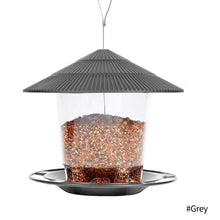 Load image into Gallery viewer, Outdoor Bird Feeding House Waterproof Gazebo Hanging Wild Bird Feeder Cage Outdoor Container With Hang Rope Bird Feeder Garden

